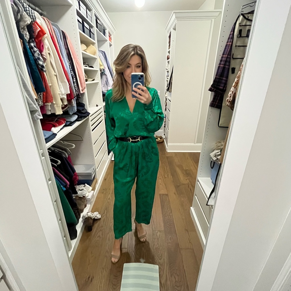 ✅ VINTAGE silk romper JEANNENE BOOHER / MAGGY LONDON